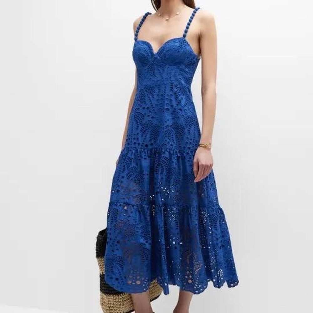 FARM Rio Vibrant Blue Midi Dress
